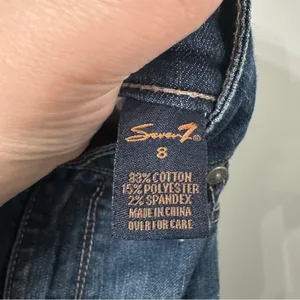 Seven7 Flare Jeans Medium Wash Denim Flare Jeans Size 8 thumbnail 4