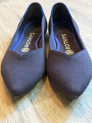 Rothy's The Point Maritime Navy Slip On Flats Ballet Shoes Women's USA Size 7.5 thumbnail 2