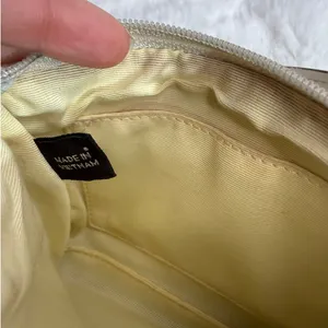 COACH Cream Signature Canvas Wristlet thumbnail 6