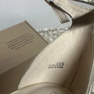 Chinese Laundry Gold Ankle Strap Heels thumbnail 3