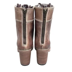 Freebird‎ BY STEVEN Borow Women's Boots Size 10 Distressed Tan Lace Up Zip Up thumbnail 4