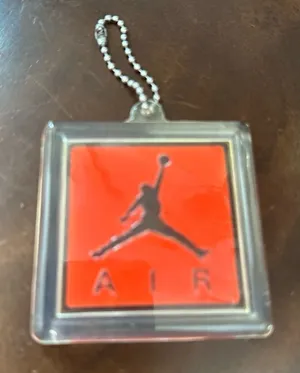 Nike Air Jordan‎ Plastic Jumpman Keychain Hangtag Fire Red Vintage thumbnail 1
