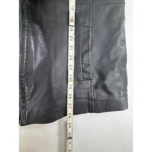 Style & Co Womens Black Genuine Leather Full Zip Jacket Size L WPL 8046 thumbnail 4