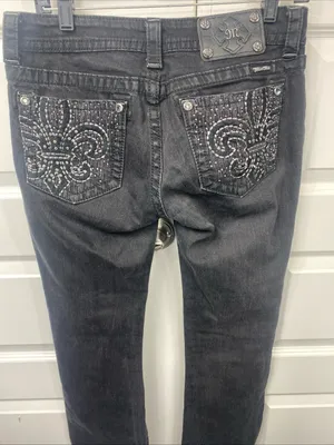 Miss Me Jeans Boot JY5493B3 Embellished Pockets Low Rise Le FLEUR Destroyed 29 thumbnail 4