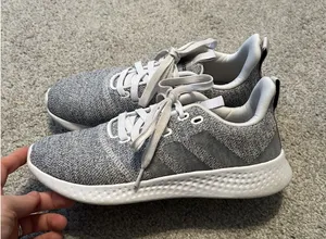 Adidas Cloudfoam Running Shoes Women's Size 8‎ Grey/White HWI 28Y001 thumbnail 1