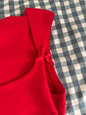 Urban Outfitters Red boquet top thumbnail 3