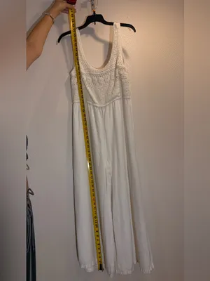 Saltwater LUXE White Cora Crochet Top Bodice Wide-Leg Jumpsuit thumbnail 8