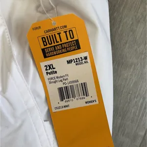 Carhartt White Pants Scrubs Women's Size 2XL Petite NEW C51213 Tech RN MD LPN thumbnail 7