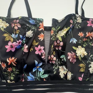 Victoria's Secret‎ Very Sexy Unlined Strapless Floral Bustier Bra Size Small NEW thumbnail 7
