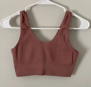 Aerie Ribbed Scoop Neck Sports Bra thumbnail 1