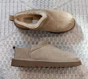 UGG Classic Micro Slip On Boots in Sand Size: 8 thumbnail 1