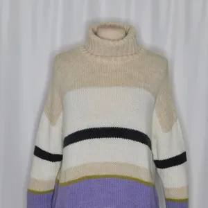 Anthropologie ALDOMARTINS‎ Striped Turtleneck Sweater Aldo Martins Wool Small thumbnail 3