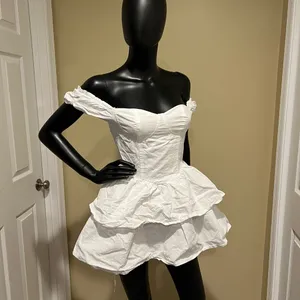 Ruffle Mini Skirt Corset Dress Mini Dress Off Shoulders Dress Slim Dress Summer thumbnail 10