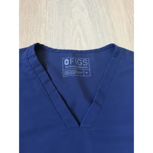 Figs Women's Casma Three-Pocket Scrub Top V-neck Size XLarge Navy Blue Medical thumbnail 4