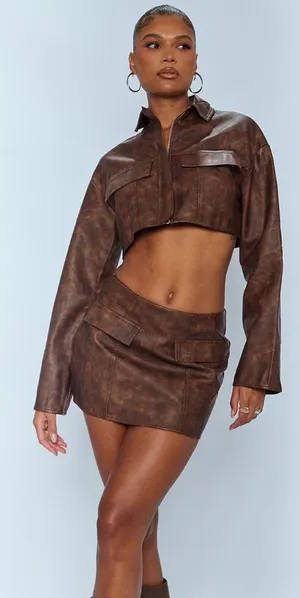 Pretty Little Thing Cropped Jacket thumbnail 1