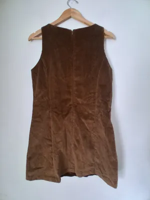Camila Coelho Brown Courdroy Sleeveless Mini Dress 8 thumbnail 7