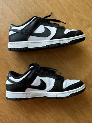 Nike Women’s Dunk Low Retro Sneakers, Black/White, Panda Color, Size 8 thumbnail 4