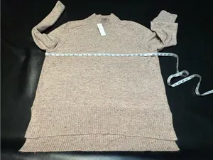LOFT Women’s Speckled Confetti Crewneck Sweater in Light Pink size XL NWT thumbnail 8