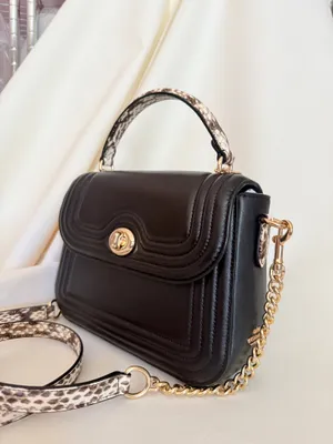 Coach MARLIE TOP HANDLE SATCHEL WITH BORDER QUILTING Bag NWT，c7236 thumbnail 3