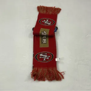 San Francisco SF 49ers NFL Football FOCO Team Logo Acrylic Winter Scarf Scarve A thumbnail 2