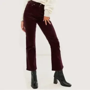 & OTHER STORIES Women’s Corduroy High Rise Crop Flare Pants Red‎ Cranberry Sz 10 thumbnail 2