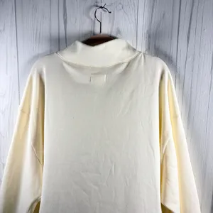MAEVE NWOT | Anthropologie Oversized Mock Neck Sweatshirt Cream, XL thumbnail 6