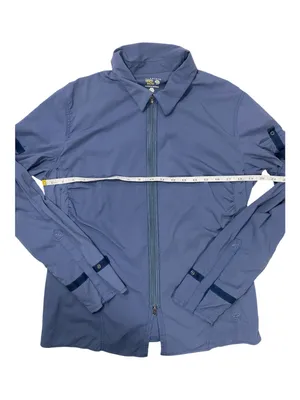 Mountain Hardwear Women’s 10 Lightweight Zip Up Jacket Blue Outdoor Sun Fishing thumbnail 6