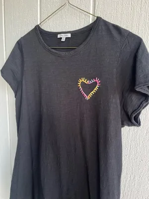 Lisa Todd Cotton Love Spell‎ Tunic Dress Embroidered Heart Size L thumbnail 3