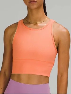 Lululemon Power Pivot Tank *Rib Golden Apricot thumbnail 6