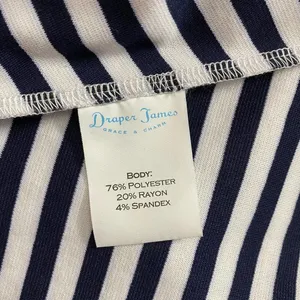 Draper James Stripe Ponte‎ A-Line Dress Navy Coral thumbnail 11