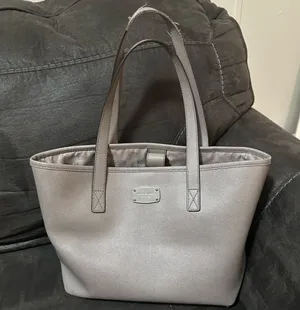 Michael Kors Gray Pebbled Leather Shoulder Bag Purse thumbnail 1