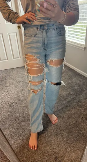 American Eagle Baggy Wide-Leg Jeans thumbnail 1