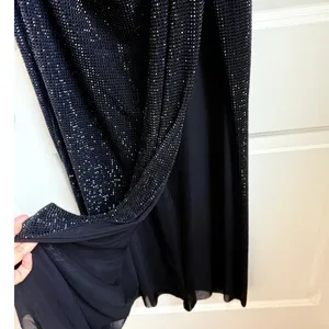 Meshki Strapless Rose Diamante Maxi Dress in Black Gala Nightout‎ Feminine thumbnail 9