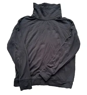 OFFLINE by Aerie Cloud Fleece Oversized Mockneck Sweatshirt Black Size M thumbnail 1