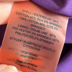 Alice & Olivia Purple Silk Deep V Mini Dress Womens XS Classic Luxury Y2K thumbnail 6