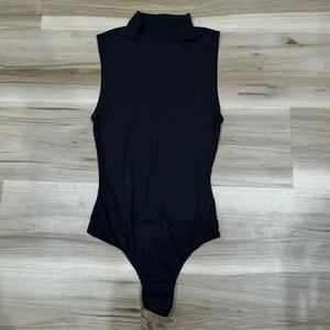 Free People Intimately Black Save Tonight Mock Neck Bodysuit Women’s XS thumbnail 2