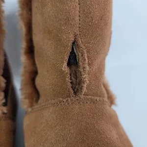Skechers Ankle Boots Womens 9 Tan Suede‎ Faux Fur Lined 48677 thumbnail 11