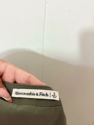 Abercrombie & Fitch Olive Green Tailored Button Front Vest Size Small thumbnail 6