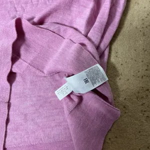 Banana Republic Merino Wool Short Sleeve Sweater Womens M Purple Tipped Pocket thumbnail 6