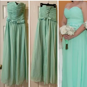Strapless Sweetheart Neckline Mint Green Homecoming Prom Dress thumbnail 2