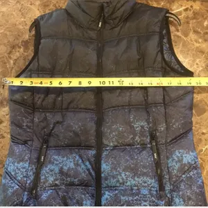 NWOT‎ Marc New York Black and Blue Puffer Vest thumbnail 2