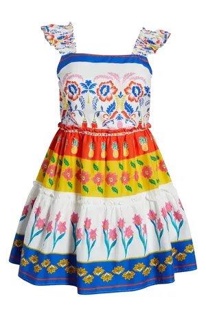 Sugarlips Olympia Floral Ruffle Tiered Mini Dress thumbnail 2