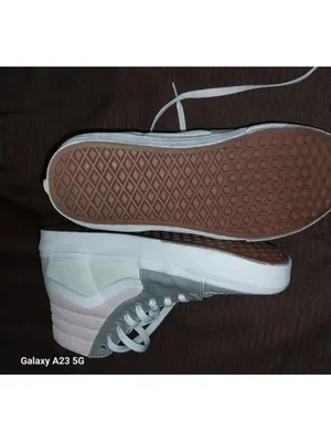 Vans Sk8-Hi Tapered Gray Pink Green Canvas Sneakers Men’s 8 Women’s 9.5 EU 40.5 thumbnail 3