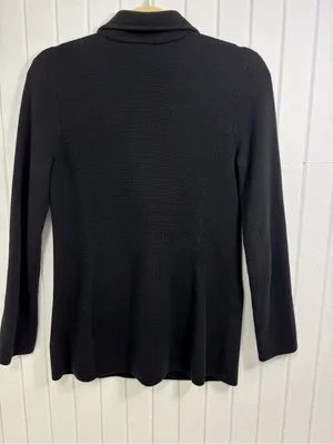 Lauren Ralph Lauren Black Cotton Sweater-Knit Blazer‎ size S thumbnail 8