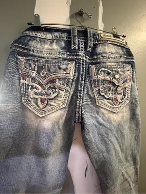 Rock Revival Embellished Back Pocket Skinny Jeans - Light Wash thumbnail 6