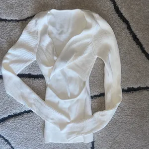 ASOS DESIGN sweater with twist back detail in cream thumbnail 5