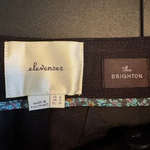 NWT Anthropologie Elevenses Black "Brighton" Flare Trousers, MSRP $118, Size 4 thumbnail 6