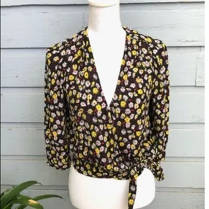 *30off3* Madewell‎ Daisy button down shirt with tie at waist​ thumbnail 3