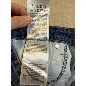 Denizen from Levis Womens High Rise Distressed Denim Shorts Medium Wash Blue thumbnail 13