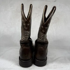 Ariat Circuit Patriot Weathered Tan Leather Square Toe‎ Boots 7B Heritage thumbnail 10